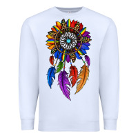 White pride sunflower dreamcatcher Premium Sweatshirt - JahusDesignShop