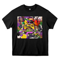 Black mardi gras gamer Heavy Core Tee - CowGirlArtShop