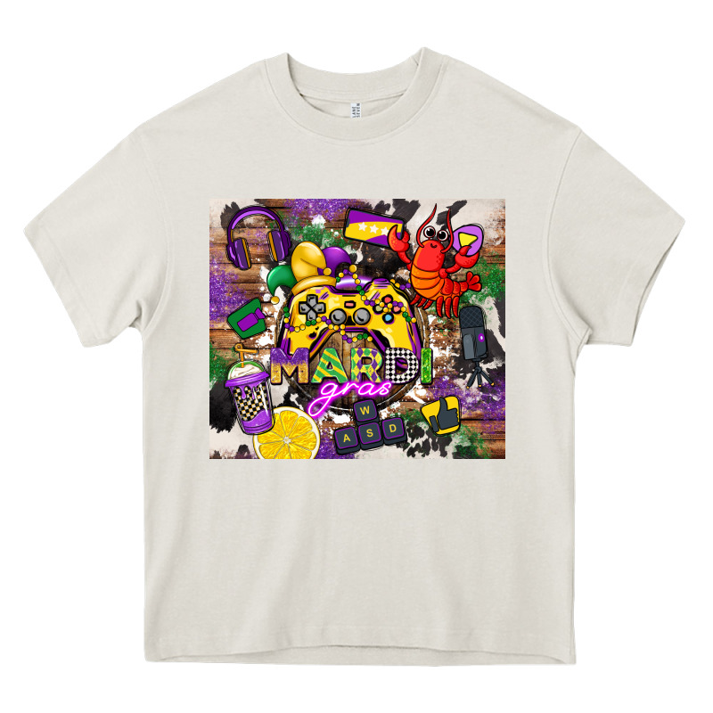 Mardi Gras Gamer Heavy Core Tee by CowGirlArtShop | Teevron