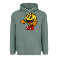 Sage pacman Heavyweight Hoodie - DesigneFamous