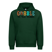 Forest Green gobble til you wobble thanksgiving turkey Urban Hoodie - RanaPortraitStore