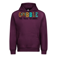 Mauve Wine gobble til you wobble thanksgiving turkey Urban Hoodie - RanaPortraitStore