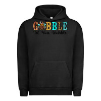 Pigment Black gobble til you wobble thanksgiving turkey Urban Hoodie - RanaPortraitStore