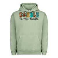 Pigment Oil Green gobble til you wobble thanksgiving turkey Urban Hoodie - RanaPortraitStore