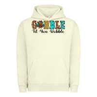 Pigment Pistachio gobble til you wobble thanksgiving turkey Urban Hoodie - RanaPortraitStore