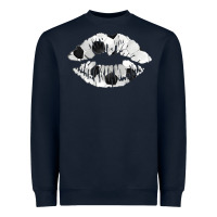 Navy soccer lips Heavyweight Sweatshirt - AdoDesignShop