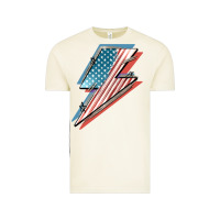 Vintage Arctic American flag lightning bolt 4th of july Vintage Tee - FaDigitalArtStudio