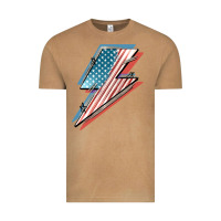 Vintage Camel American flag lightning bolt 4th of july Vintage Tee - FaDigitalArtStudio