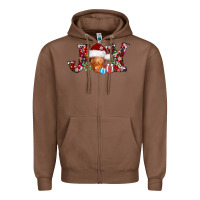 Chestnut joy christmas heifer Zipper Hoodie - AdoDesignShop