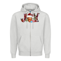 Dove Grey joy christmas heifer Zipper Hoodie - AdoDesignShop