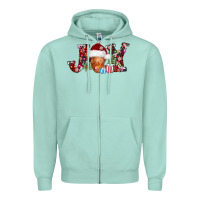 Seafoam joy christmas heifer Zipper Hoodie - AdoDesignShop