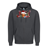 Smoke joy christmas heifer Zipper Hoodie - AdoDesignShop