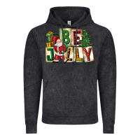 Vintage Black be jolly santa christmas Vintage Hoodie - FaDigitalArtStudio