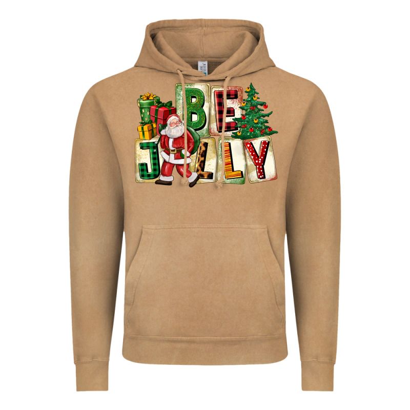 Be Jolly Santa Christmas Vintage Hoodie by FaDigitalArtStudio | Teevron