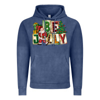 Vintage Denim be jolly santa christmas Vintage Hoodie - FaDigitalArtStudio