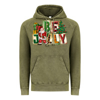 Vintage Olive be jolly santa christmas Vintage Hoodie - FaDigitalArtStudio