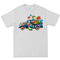 Dove Grey Autism truck Premium Tee - CowGirlArtShop