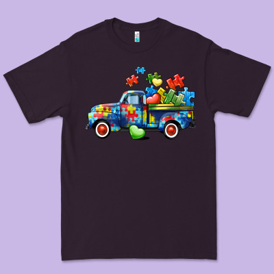 Autism Truck Premium Tee Designed By Cowgirlartshop