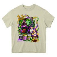 Mossy mardi gras gnomies truck Heavy Core Tee - CowGirlArtShop