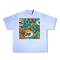 Grape Ice more espresso less despresso coffee with leopard seamless pattern bbs Urban Heavy Tee - BundleAndBundleShop