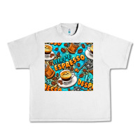 Lunar Rock more espresso less despresso coffee with leopard seamless pattern bbs Urban Heavy Tee - BundleAndBundleShop
