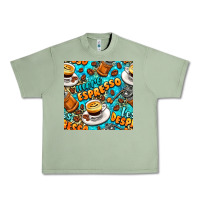 Oil Green more espresso less despresso coffee with leopard seamless pattern bbs Urban Heavy Tee - BundleAndBundleShop