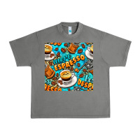 More Espresso Less Despresso Coffee With Leopard Seamless Pattern Bbs Urban Heavy Tee | Teevron