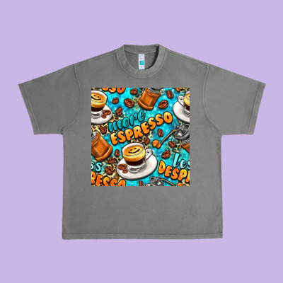 More Espresso Less Despresso Coffee With Leopard Seamless Pattern Bbs Urban Heavy Tee Designed By Bundleandbundleshop
