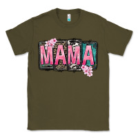Army Green Mama vibes Mother's Day Classic Tee - CowGirlArtShop