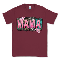 Burgundy Mama vibes Mother's Day Classic Tee - CowGirlArtShop
