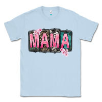 Dusty Blue Mama vibes Mother's Day Classic Tee - CowGirlArtShop