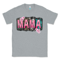 Heather Grey Mama vibes Mother's Day Classic Tee - CowGirlArtShop