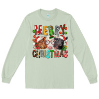 Matcha Merry christmas calfs Long Sleeve Tee - FaDigitalArtStudio