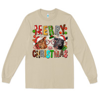 Mushroom Merry christmas calfs Long Sleeve Tee - FaDigitalArtStudio
