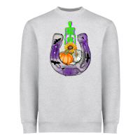Heather Grey horseshoe halloween Heavyweight Sweatshirt - AdoDesignShop