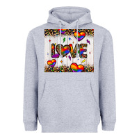 Heather Grey love hearts pride tumbler Heavyweight Hoodie - JahusDesignShop