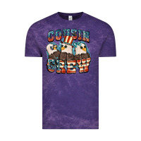 Cloud Purple Cousin crew Vintage Tee - FaDigitalArtStudio