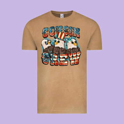Cousin Crew Vintage Tee Designed By Fadigitalartstudio