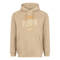 Mushroom Mens Best Papaw Ever Funny Dad / Grandpa Heavyweight Hoodie - DesigneFamous