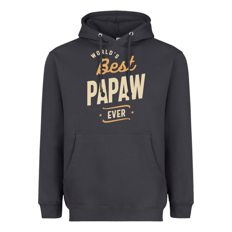 Mens Best Papaw Ever Funny Dad / Grandpa Heavyweight Hoodie by DesigneFamous | Teevron