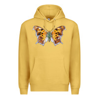 Antique Gold Question Mark Butterfly Premium Hoodie - LillyAllenDesigns
