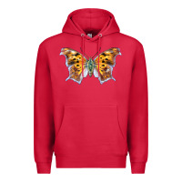 Cardinal Question Mark Butterfly Premium Hoodie - LillyAllenDesigns