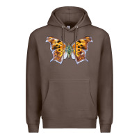 Coffee Question Mark Butterfly Premium Hoodie - LillyAllenDesigns