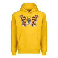 Lemon Question Mark Butterfly Premium Hoodie - LillyAllenDesigns