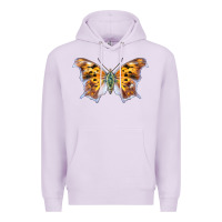 Lilac Question Mark Butterfly Premium Hoodie - LillyAllenDesigns