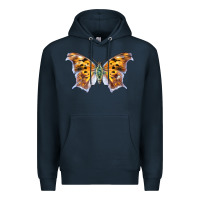 Navy Question Mark Butterfly Premium Hoodie - LillyAllenDesigns