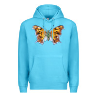 Ocean Blue Question Mark Butterfly Premium Hoodie - LillyAllenDesigns