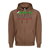 Chestnut merry christmas Zipper Hoodie - AdoDesignShop
