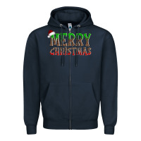 Navy merry christmas Zipper Hoodie - AdoDesignShop