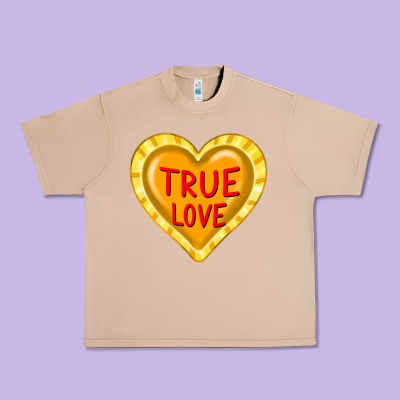 Valentine's Day Hearts Urban Heavy Tee Designed By Fadigitalartstudio